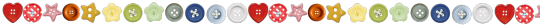 rainbow button divider